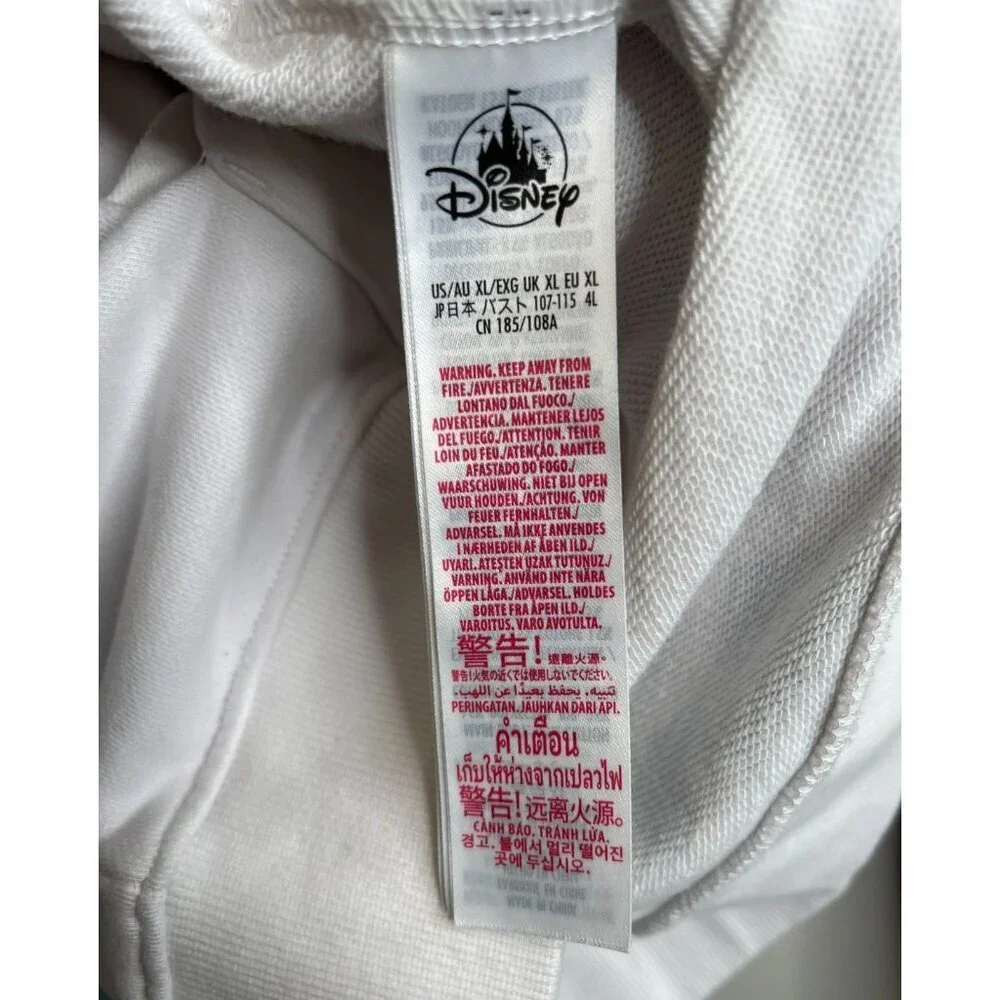 Disneyland Resort Zip Hoodie Size XL Disney Castle Sleeping Beauty Cinderella